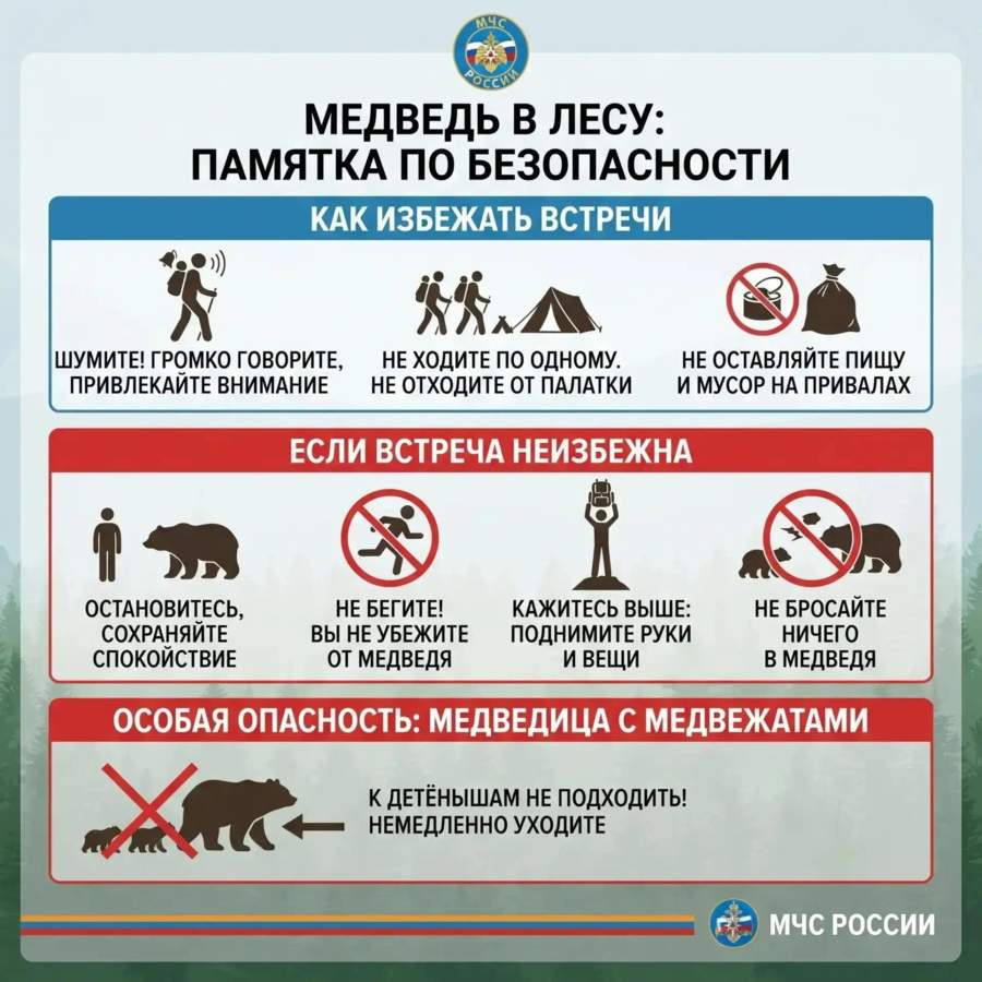 Памятка по медведю